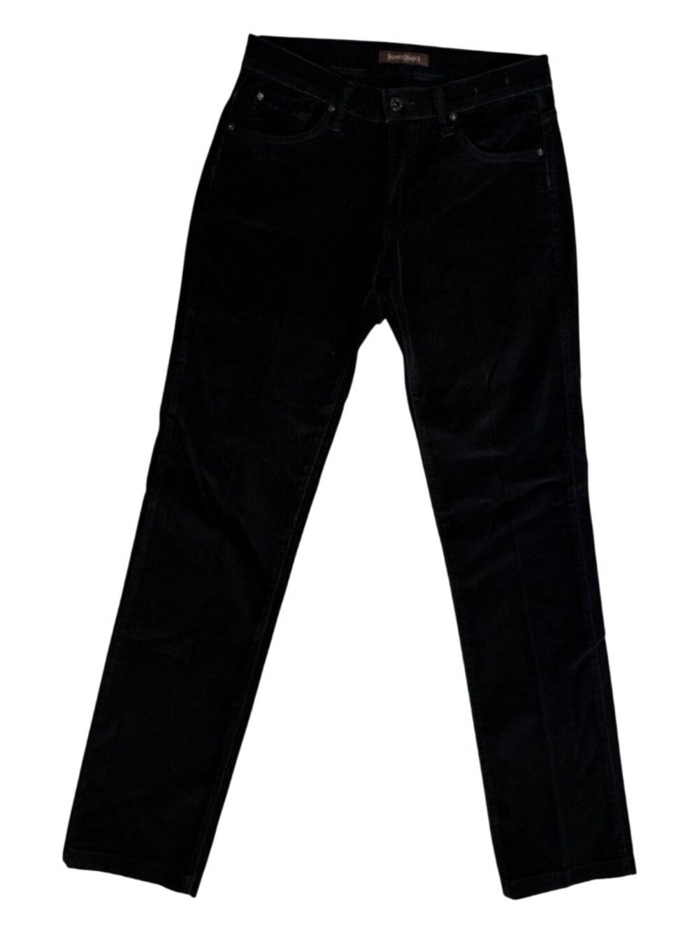 James Jeans Pants Womens Size 28 Black Randi Corduroy High Waist Slim
